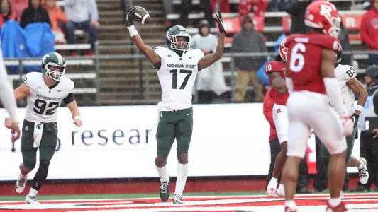Tre Mosley TD celebration at Rutgers