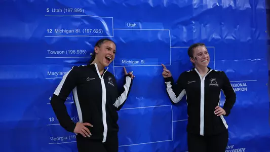 Michigan State Spartans at NCAA Regionals on Friday, April 5, 2024 at Stephen C. OÕConnell Center  in Gainesville , FL / photo by Ashley Ray