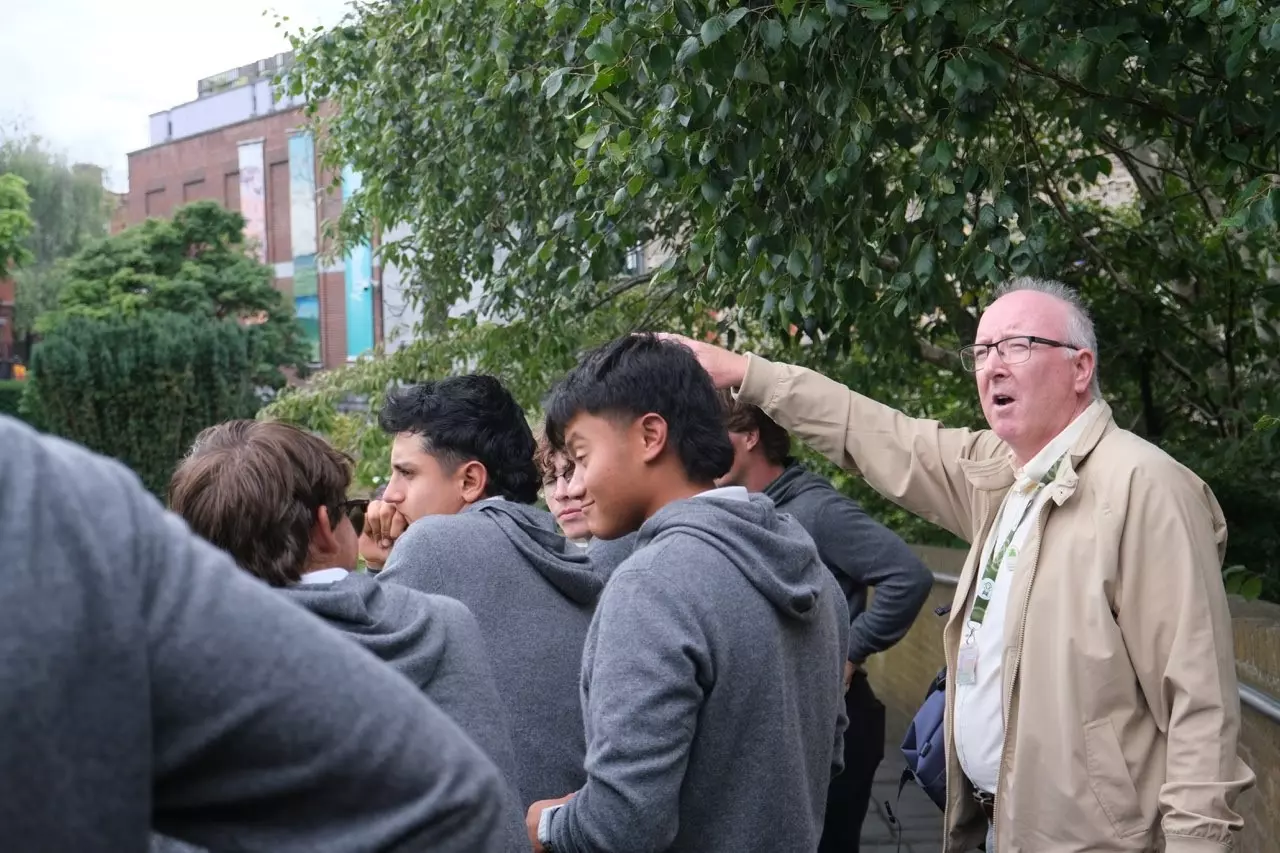 Walking tour of Dublin during first day