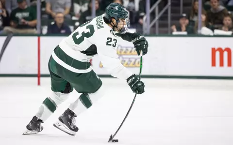 Shane Vansaghi, hockey, 2024-25, action