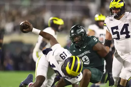 Jalen Thompson action vs Michigan