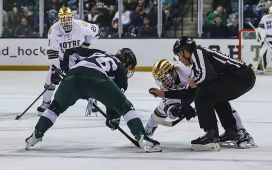 Eric Nilson Face Off, action, hockey, 2025-26
