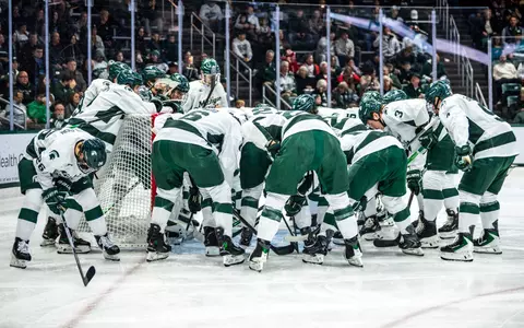 Hockey Pre-Game Huddle, 2025-26, action, hockey