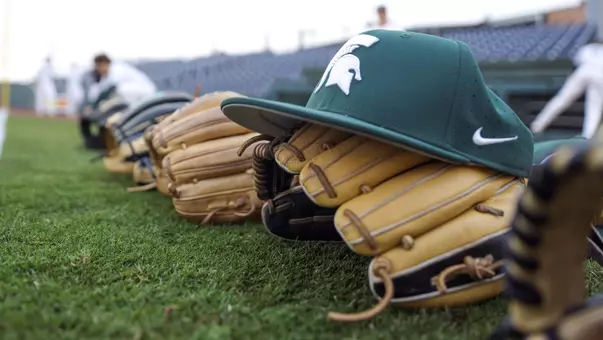 Baseball Spartan head hat and glove