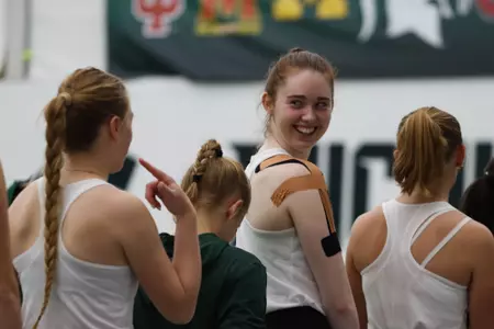 Oriana Parkins-Godwin Smiles During National Anthem