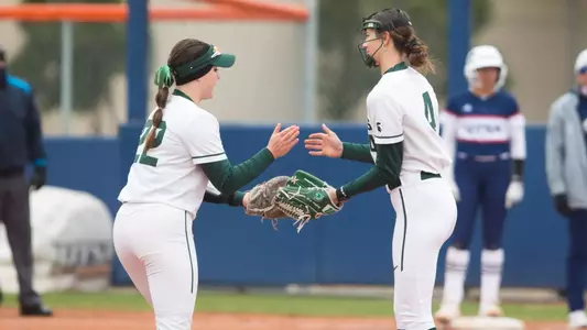 Britain Beshears, Faith Guidry, softball, action, 2025