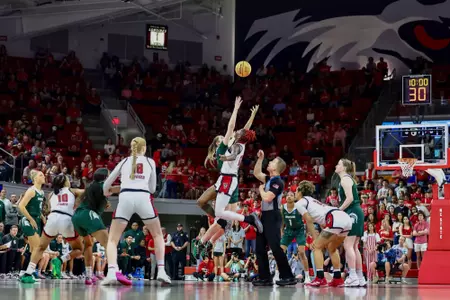 Grace VanSlooten opening tip vs NC State NCAA Tournament