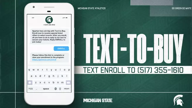 Michigan State Athletics Text-To-Buy