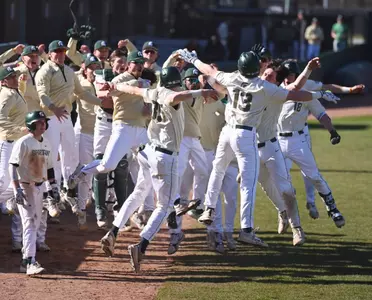 Parker Picot grand slam, team, dugout celebration
