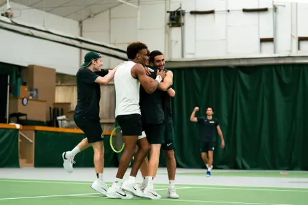 Forbes, Sheldon, Rakhmatullayev and Alazmeh Celebration Shot
