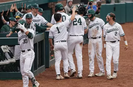 Team celebration dugout