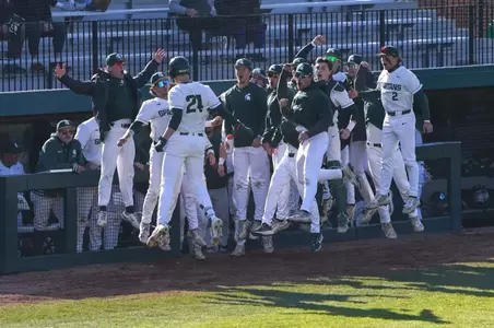 Team dugout jump celebration