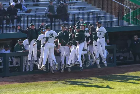 Team dugout jump celebration