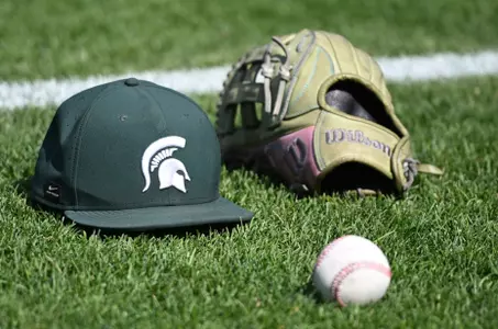 Baseball Spartan head hat, glove and baseball