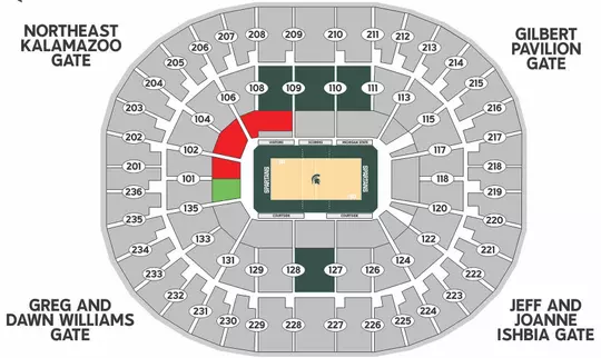 2025 Volleyball Seating Chart