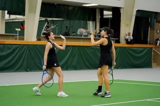 Amara Brahmbhatt and Matilde Morais High Five