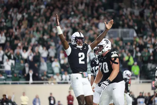 Aidan Chiles celebration vs Boston College