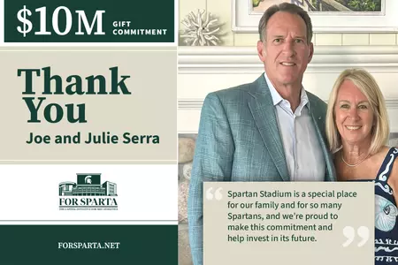 Joe and Julie Serra make $10m commitment to FOR SPARTA, supporting future of Spartan football