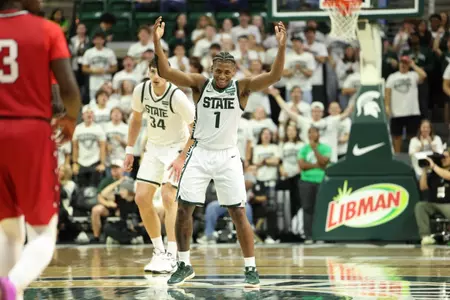 Jeremy Fears against Incarnate Word during 2026-27 exhibition.