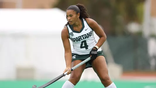 Natalie Arnold plays on the back line for MSU