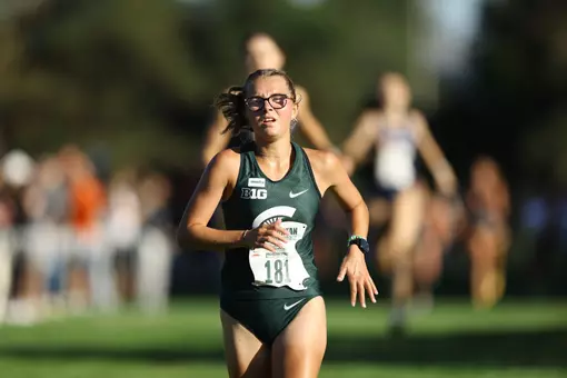 Chloe Wall runs at the Spartan Invitational