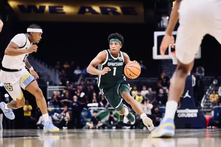 Jeremy Fears Jr. during exhibition game at Marquette