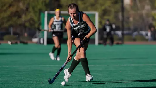 Carmen Maudlin handles the ball at Ralph Young Field
