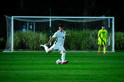 Conner O'Keefe strikes the ball.