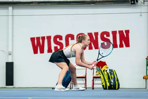 Hanna Tsitavets action shot vs. Wisconsin