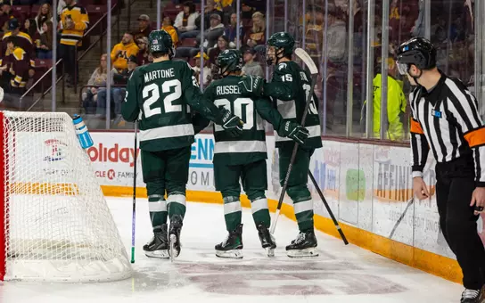 Hockey, action, 2025-26, Russell, Martone, Stramel