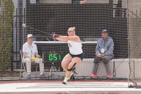 Jessica Stieb competes at the Big Ten Championships