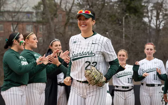 Britain Beshears during starting lineups