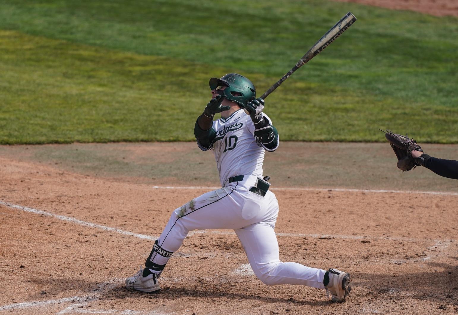 Senior outfielder Nick Williams action photo