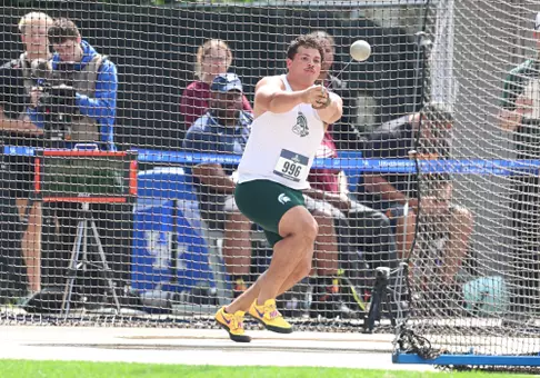 Xavier Griffiths throws the hammer at the NCAA First Round