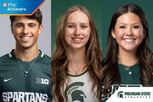 PNC Achievers Student-Athletes of the Month for May 2026: Britain Beshears (softball), Will Eby (men's soccer) and Hope Hoedel (rowing).