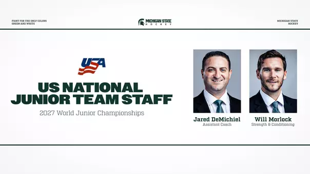 Jared DeMichiel, Will Morlock, U.S. National Junior Team Coaching Staff Announcement Graphic