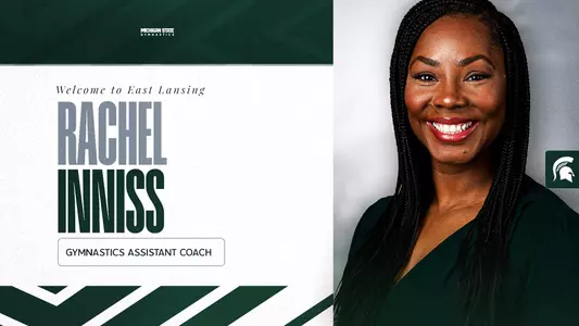 Rachel Inniss gymnastics assistant coach graphic