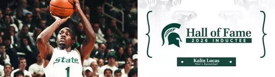 Kalin Lucas 2026 Hall of Fame Banner