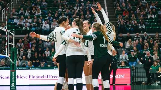 Volleyball celebrates vs. UCLA