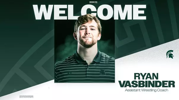 Ryan Vasbinder, Assistant Coach, Announcement Graphic, 2026-27, Wrestling