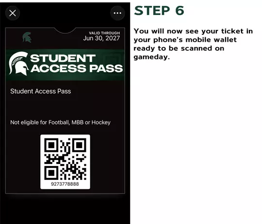 Add Student Access Pass Step 6
