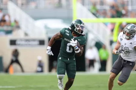 Cam Edwards ran for 152 yards against Eastern Michigan on Sept. 12 in Spartan Stadium.