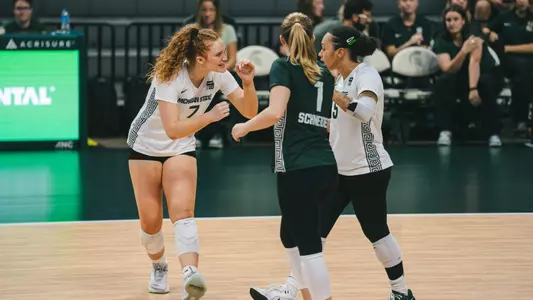 Volleyball celebration vs. Drake 2026