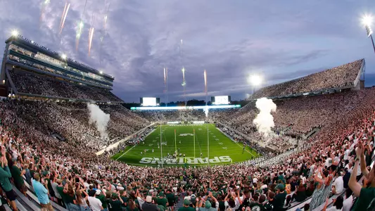 Spartan Stadium Photo with fireworks going off