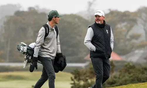 Chad Kurmel with McCoy Biagioli at the St. Andrews Links Collegiate