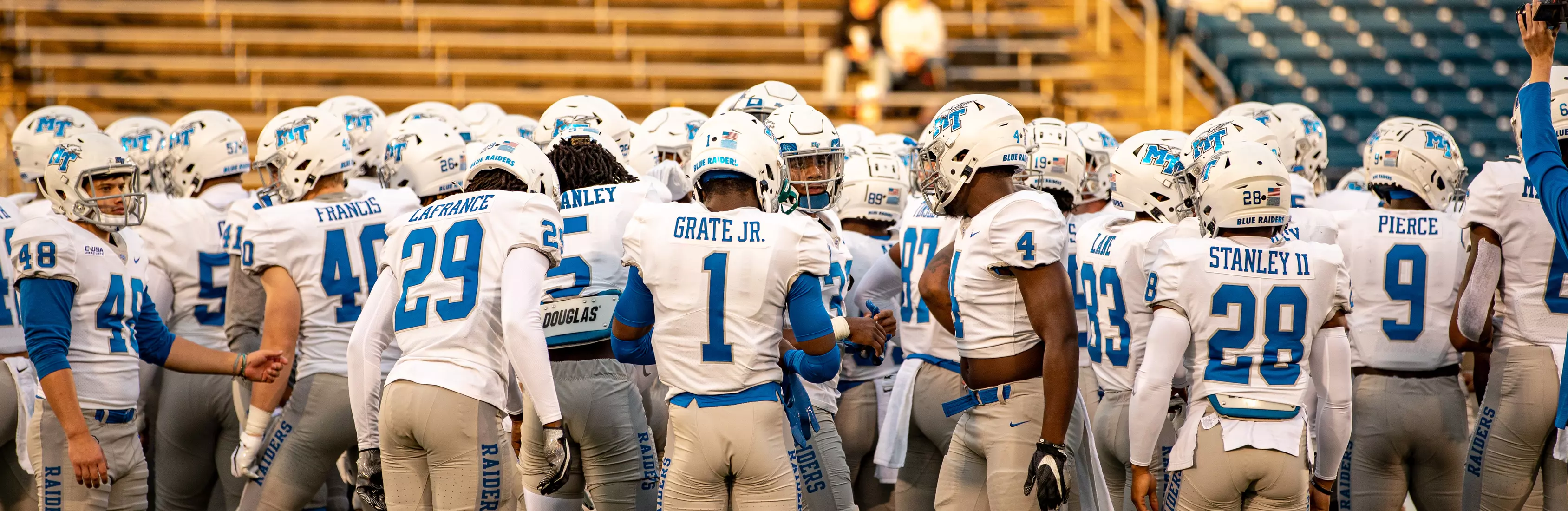 Blue Raider Football at University of Connecticut - Oct. 22, 2021 - Result MT 44 UCONN 13