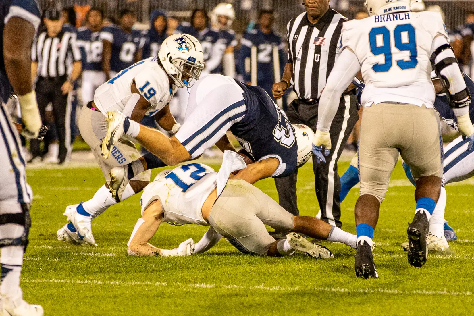Blue Raider Football at University of Connecticut - Oct. 22, 2021 - Result MT 44 UCONN 13