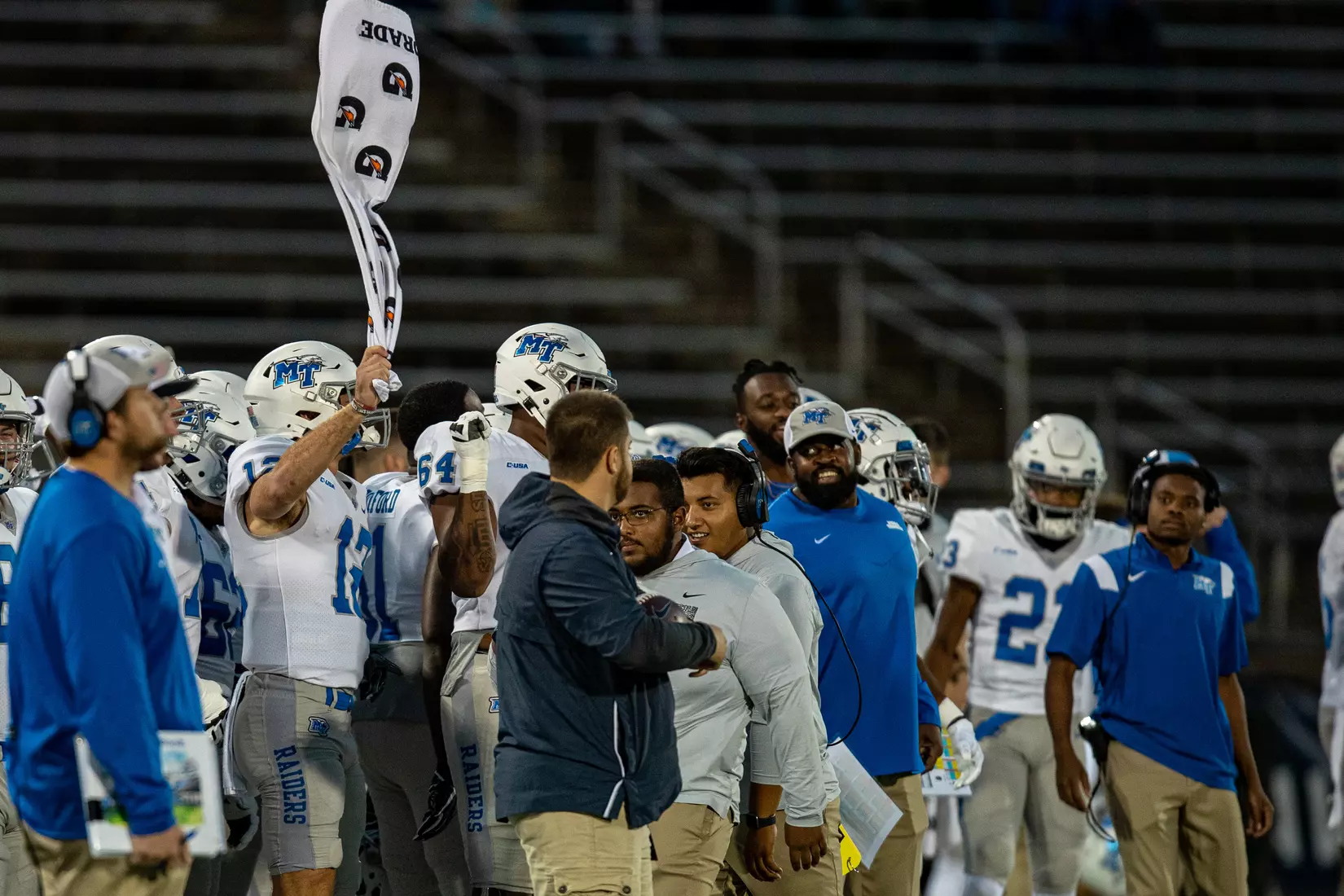 Blue Raider Football at University of Connecticut - Oct. 22, 2021 - Result MT 44 UCONN 13