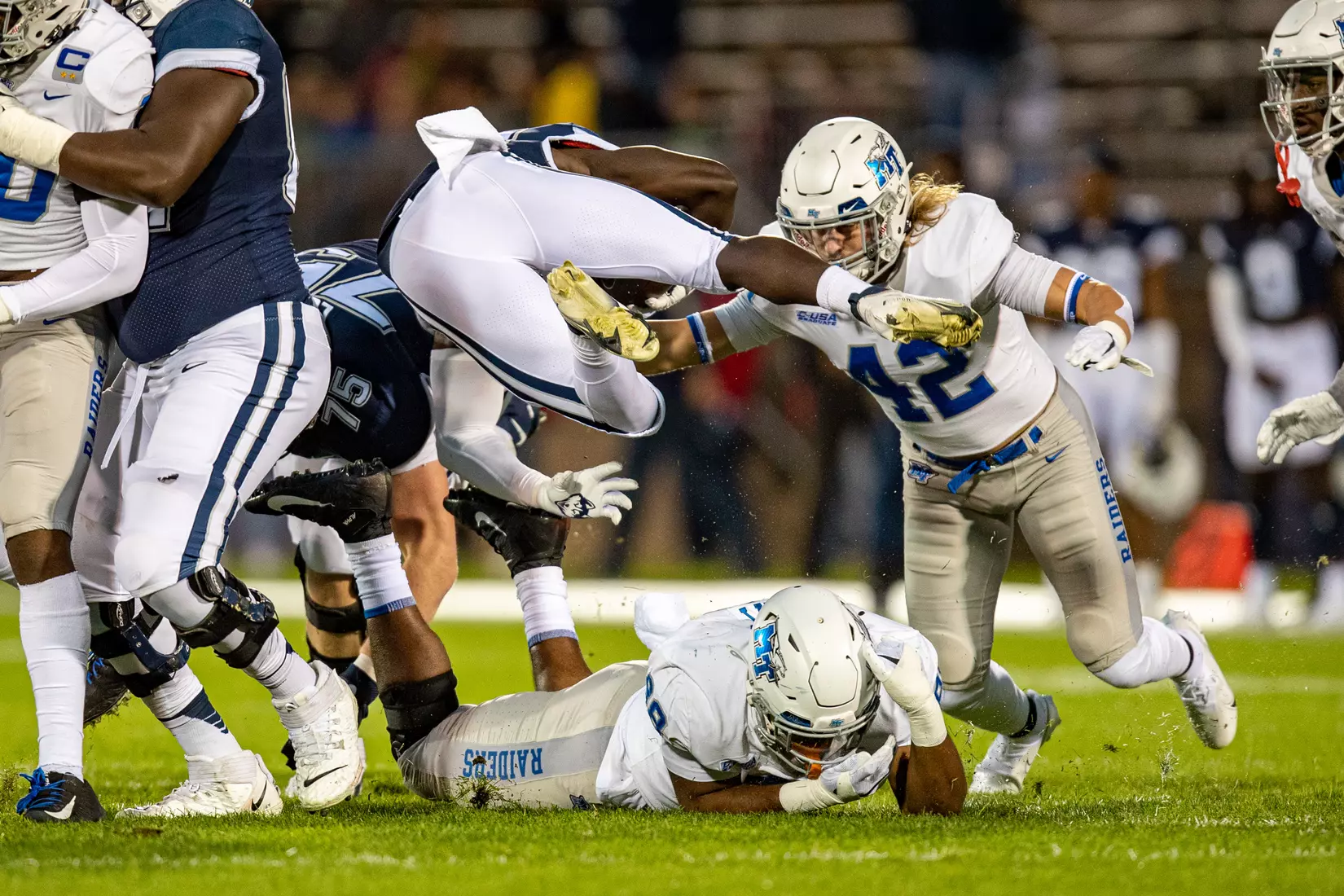 Blue Raider Football at University of Connecticut - Oct. 22, 2021 - Result MT 44 UCONN 13
