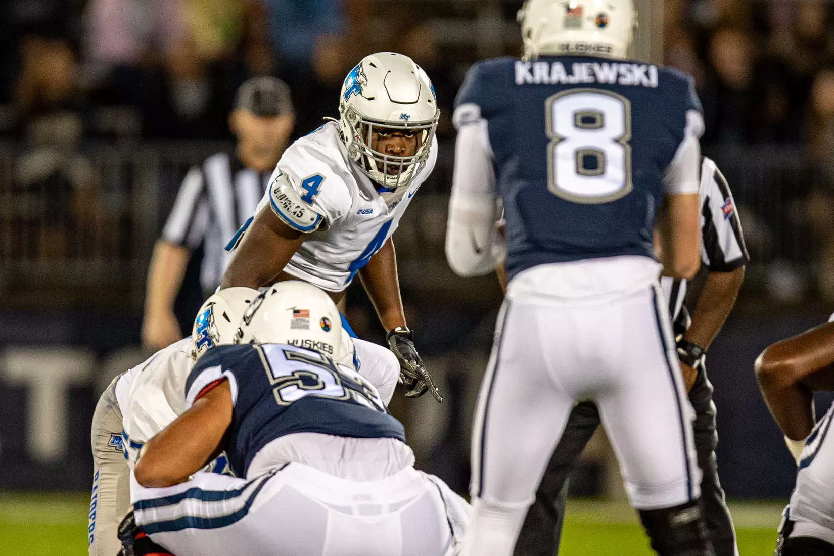 Blue Raider Football at University of Connecticut - Oct. 22, 2021 - Result MT 44 UCONN 13